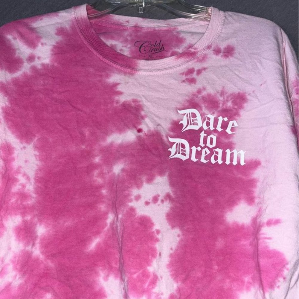 Cold Crush “Dare to Dream” Tie-Dye Midriff Top, XL - Picture 2 of 8